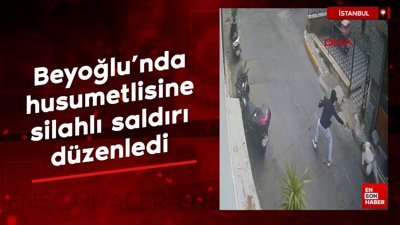 Beyoğlu'nda husumetlisine silahlı saldırı düzenledi