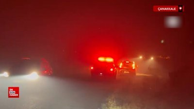Çanakkale'de çıkan orman yangınına müdahale ediliyor