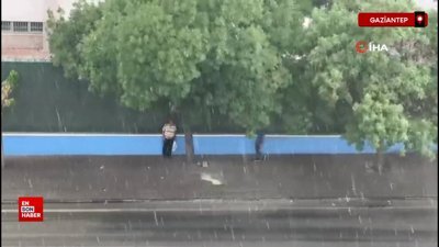Gaziantep'te sağanak ve dolu