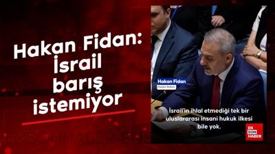Hakan Fidan, BM Güvenlik Konseyi’nin Gazze oturumunda konuştu