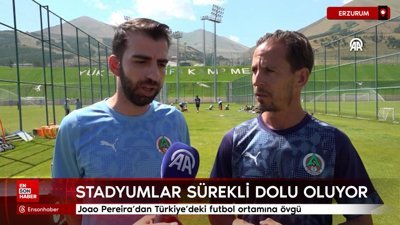 Joao Pereira'dan Türkiye'deki futbol ortamına övgü