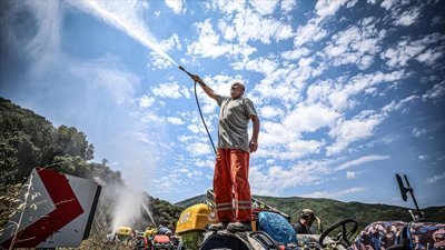 Kapıdağ Yarımadası'nda orman yangınlarına karşı gönüllüler de teyakkuzda
