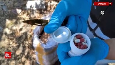 Samsun'da kargo paketinde 6 bin 552 sentetik ecza hapı ele geçirildi