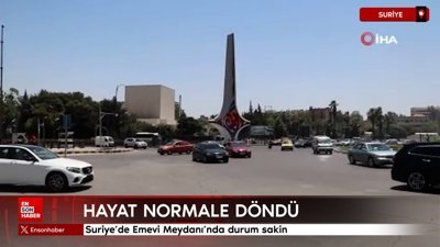 Suriye'de Emevi Meydanı'nda durum sakin