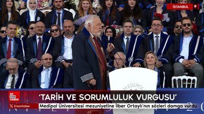 Medipol Üniversitesi mezuniyetine İlber Ortaylı’nın sözleri damga vurdu