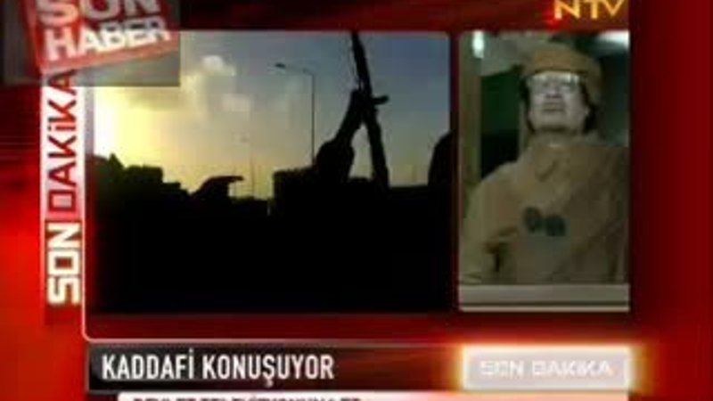 Kaddafi: Sinirlenirsek Ülkeyi yıkıma uğratırız