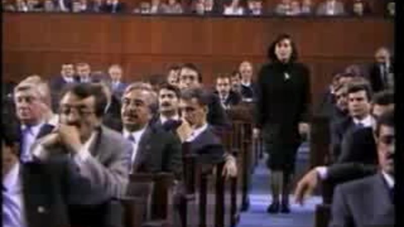 Zana nin 1991 yilinda TBMM'de yaptigi yemin