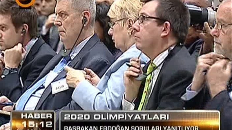 Başbakan'ın yabancı gazeteciye olimpiyat cevap