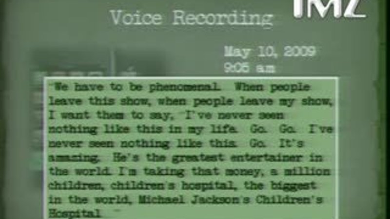 Michael Jackson'ın ölümden önceki ses kaydı
