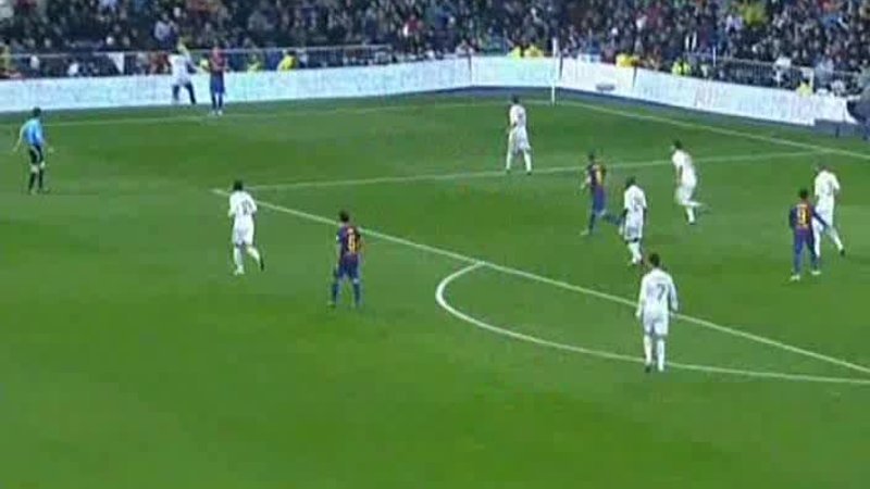Real Madrid 1-2 Barcelona gol Xavi