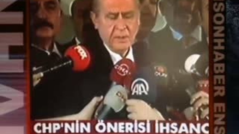 Bahçeli bile Ekmeleddin ismini yanlış söyledi