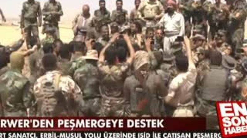 Şivan Perwer'den Peşmerge güçlerine moral ziyareti