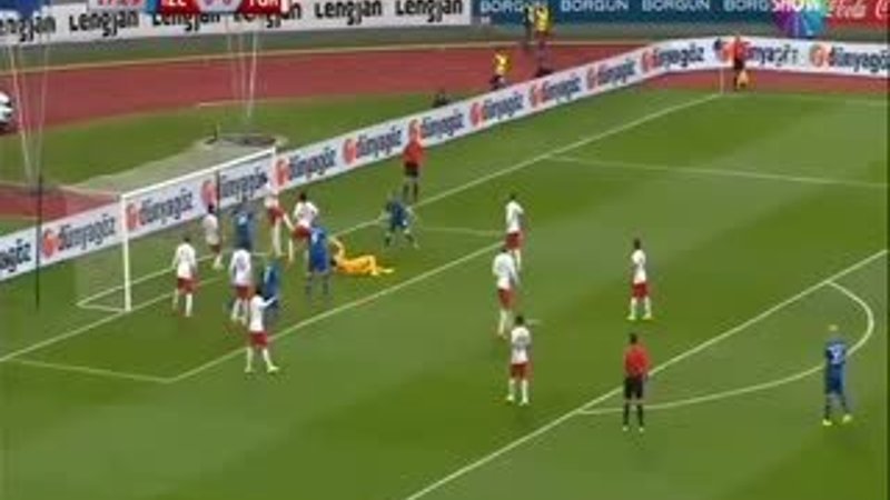İzlanda - 1 Türkiye - 0 gol Jon Dadi Bödvarsson