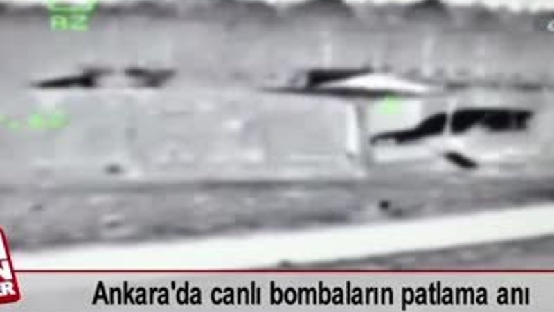 Ankara'da canlı bombaların patlama anı