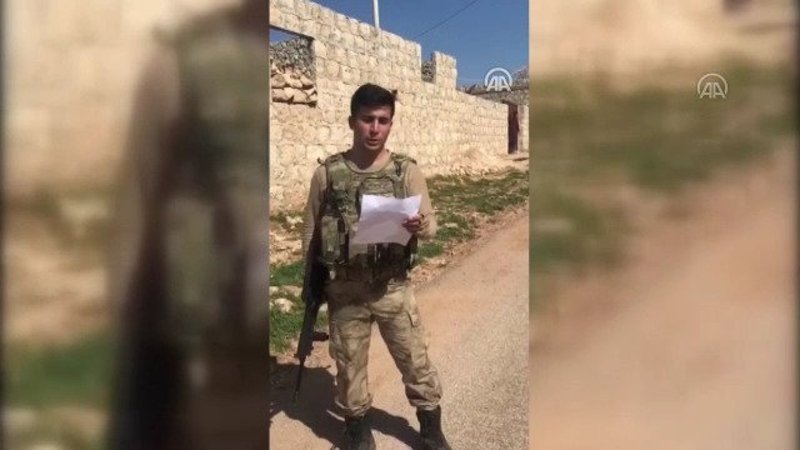 Mehmetçik'ten öğrencilere görüntülü teşekkür mesajı