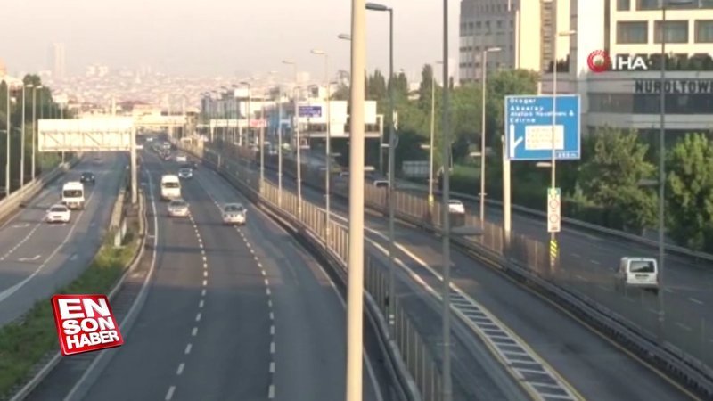 Kısıtlama öncesi E-5’te trafik hareketlendi