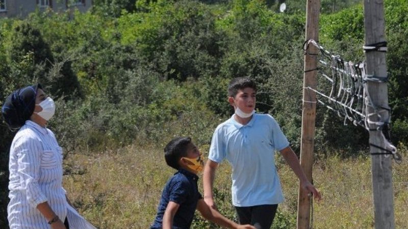 Kocaeli'de atık malzemeleri spor yapmak için kullandılar