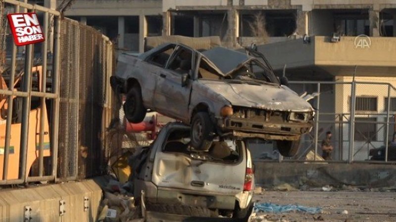 Lübnan'ın can damarı Beyrut Limanı enkaza döndü