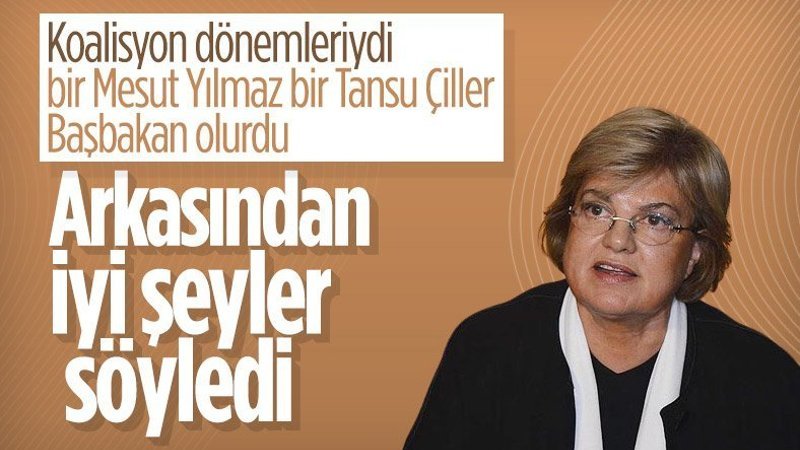 Tansu Çiller Mesut Yılmaz'ı andı