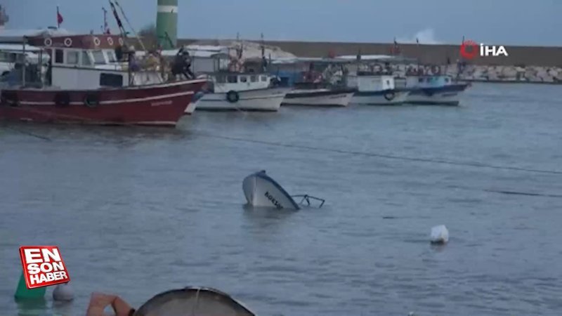 Mersin'de balıkçıların fırtına nöbeti 