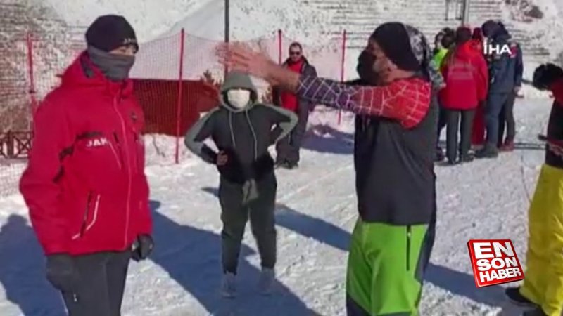 Palandöken’de kayak krizi