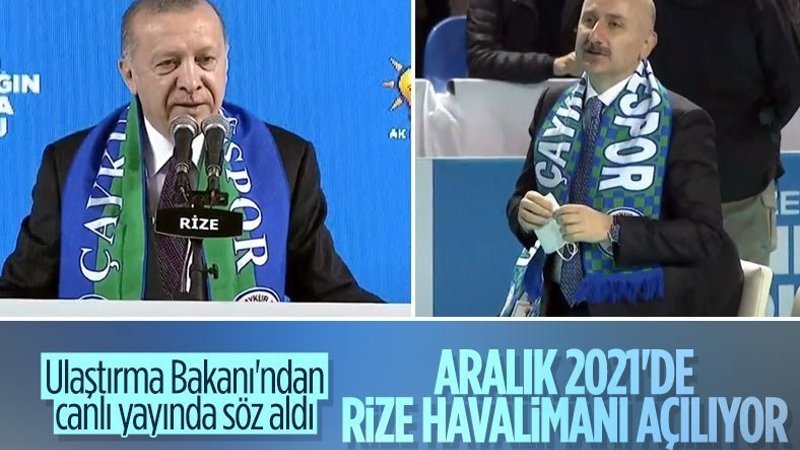 Cumhurbaşkanı Erdoğan: Aralık 2021'de Rize-Artvin Havalimanı tamamlanacak