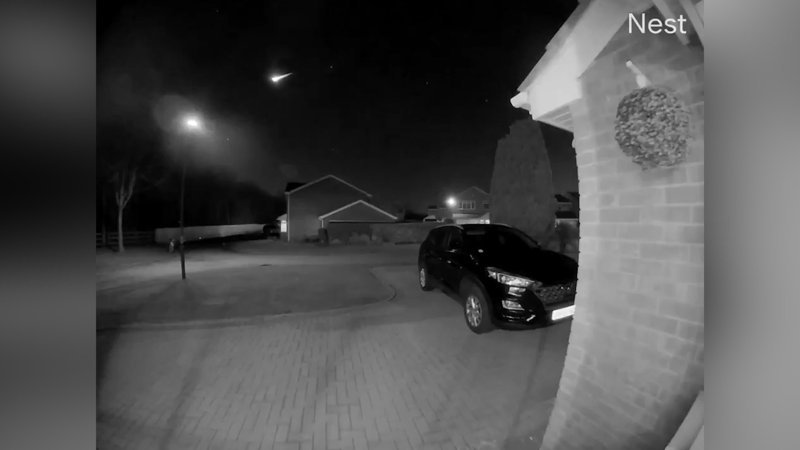 İngiltere semalarında meteor görüntülendi