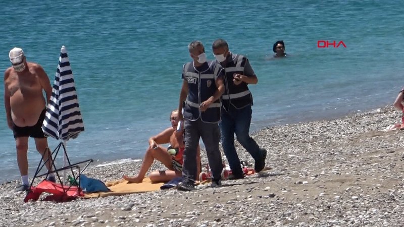 Polis sahilde yerleşik yabancı aradı