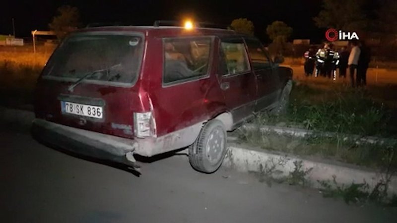 Karabük’te ehliyetsiz ve 261 promil alkollü olan sürücü kaza yaptı