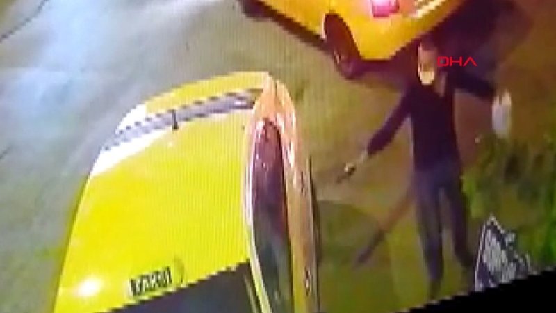 Ankara'da taksi durağında kardeşe silahlı saldırı güvenlik kamerasında