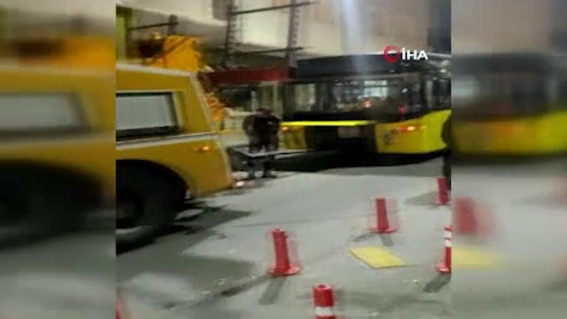 Bahçelievler’de İETT otobüsü arıza yaptı