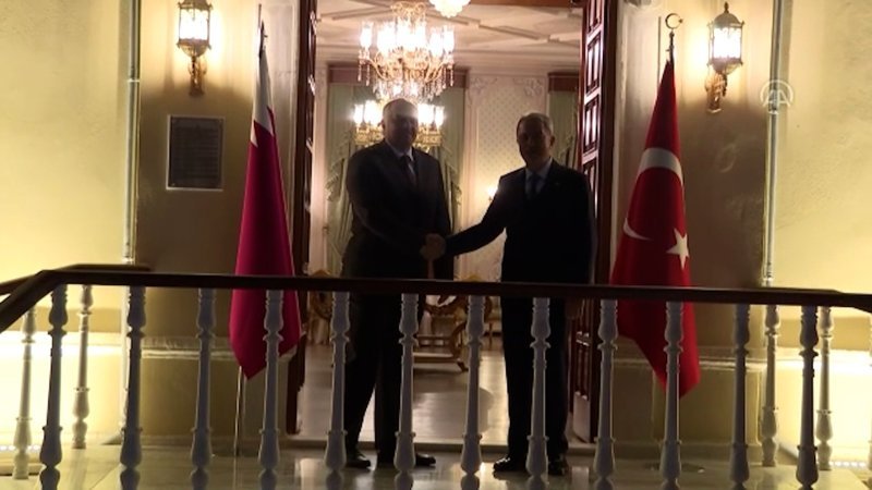 Milli Savunma Bakanı Akar, Katar Savunma Bakanı Atiyye ile görüştü