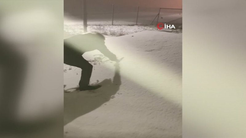 Düzce’de kar yağışı başladı