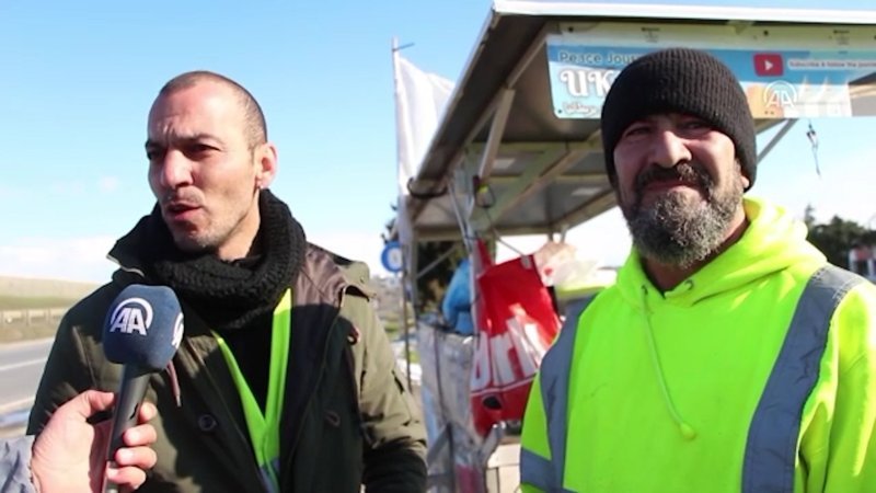 İngiltere'den hac için yürüyerek yola çıkan Iraklı İstanbul'da