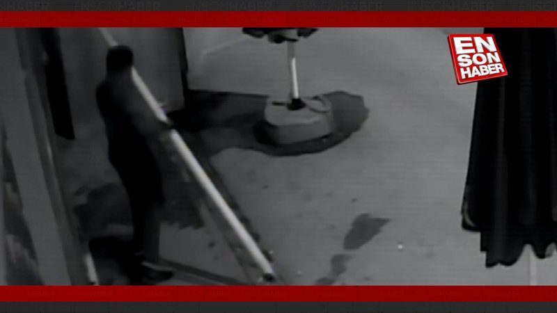 Eskişehir’de hırsız, yağmur tahliye borusunu çaldı