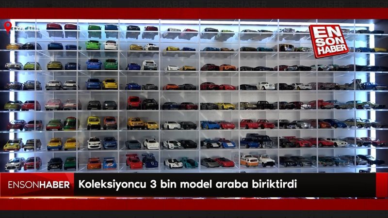 Kocaeli'deki koleksiyoncu 3 bin model araba biriktirdi