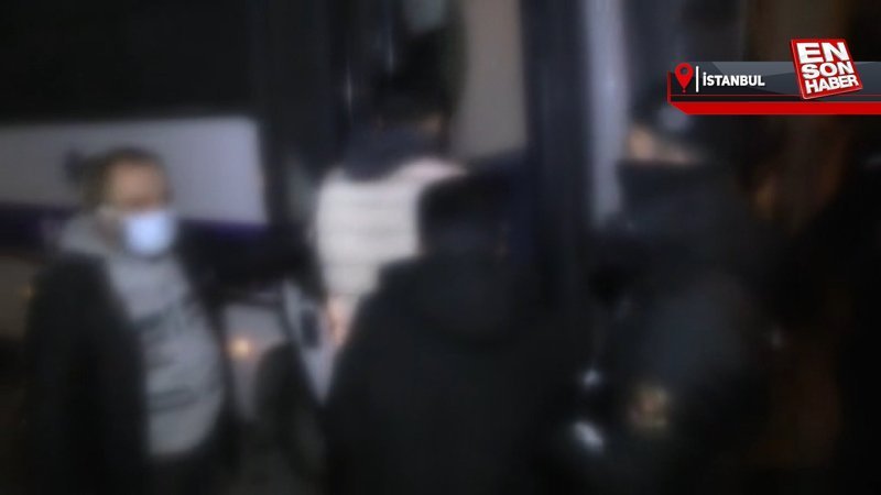 İstanbul’da kaçak göçmenlerin saklandığı şok evine baskın