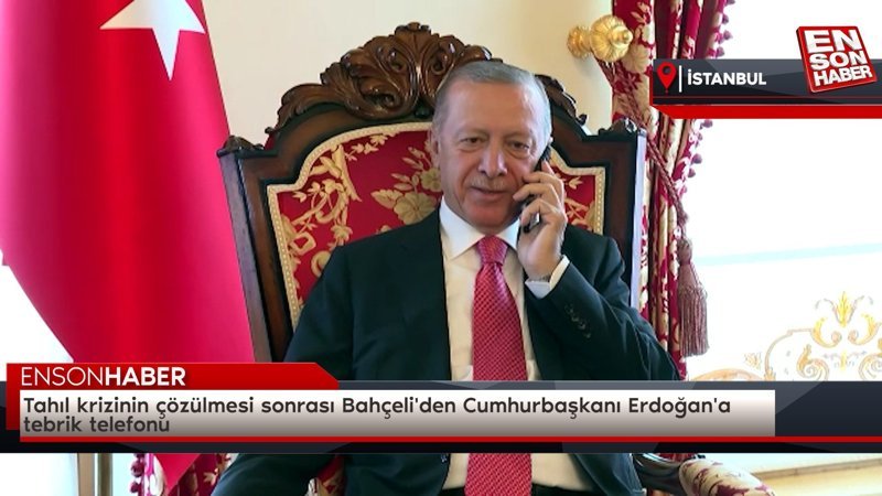 Tahıl krizinin çözülmesi sonrası Bahçeli'den Cumhurbaşkanı Erdoğan'a tebrik telefonu
