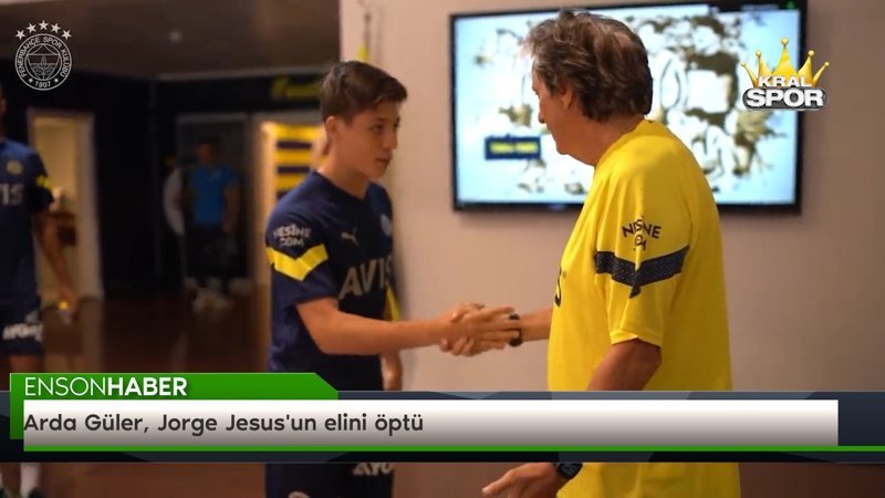 Arda Güler, Jorge Jesus'un elini öptü