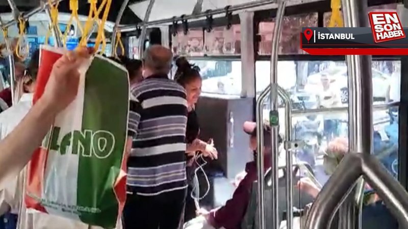 İstanbul'da otobüste yaşanan ilginç anlar