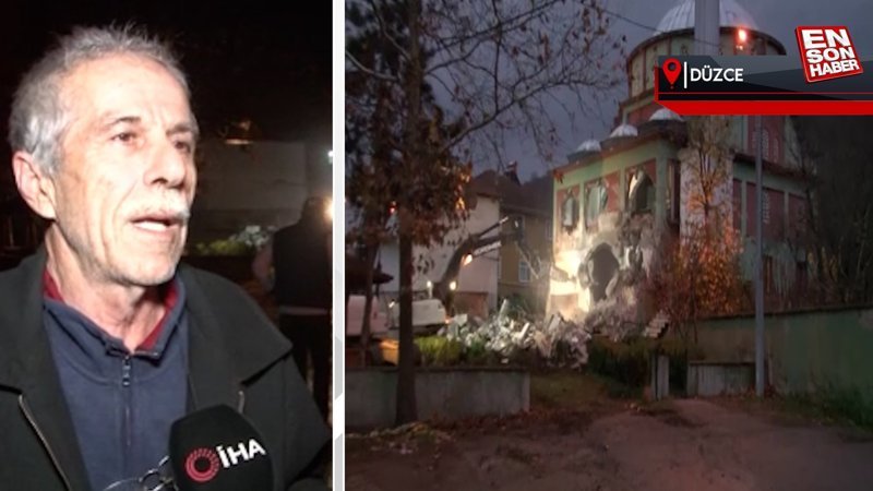 Düzce'de deprem bölgesinde ilk yıkım