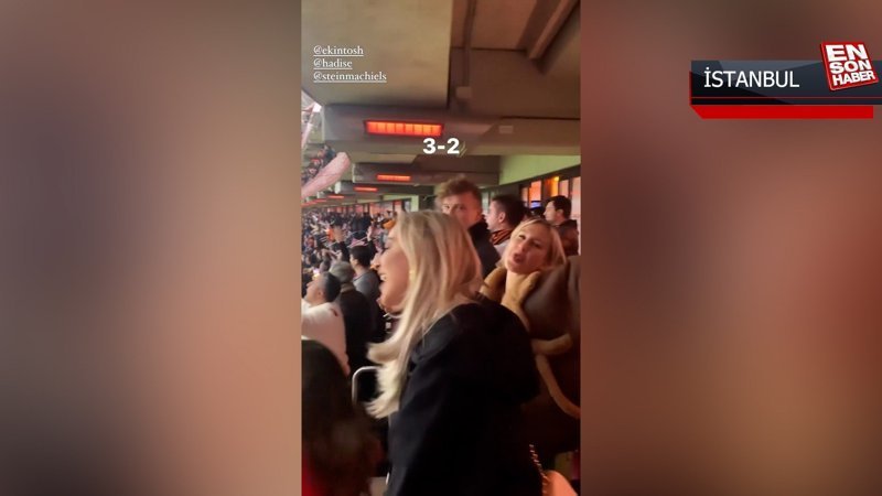 Hadise, Galatasaray maçına gitti