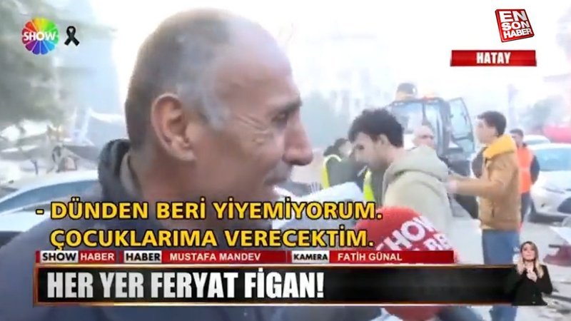 Hatay'da çocukları enkaz altında kalan baba: Cebimde bisküvi var yiyemiyorum