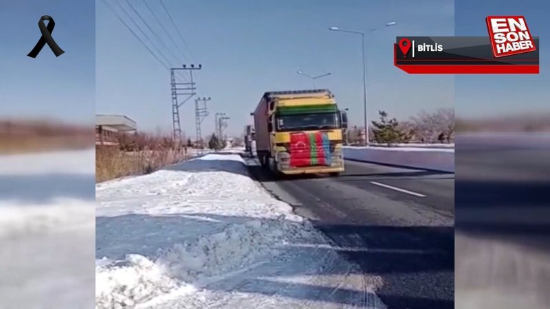 Azerbaycan yardım konvoyu deprem bölgesine gidiyor