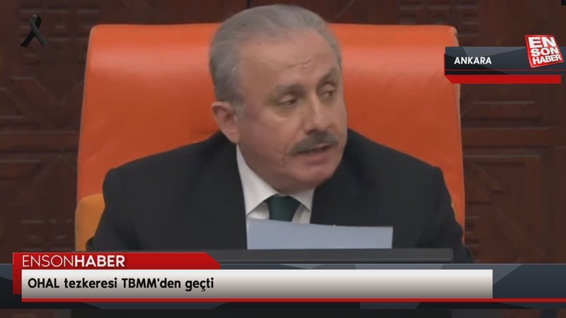 OHAL tezkeresi TBMM'den geçti