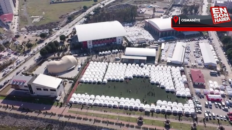 Osmaniye’de depremzedeler için sahra hastanesi kuruldu