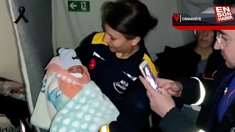 Osmaniye'de deprem çadırında bir bebek doğdu