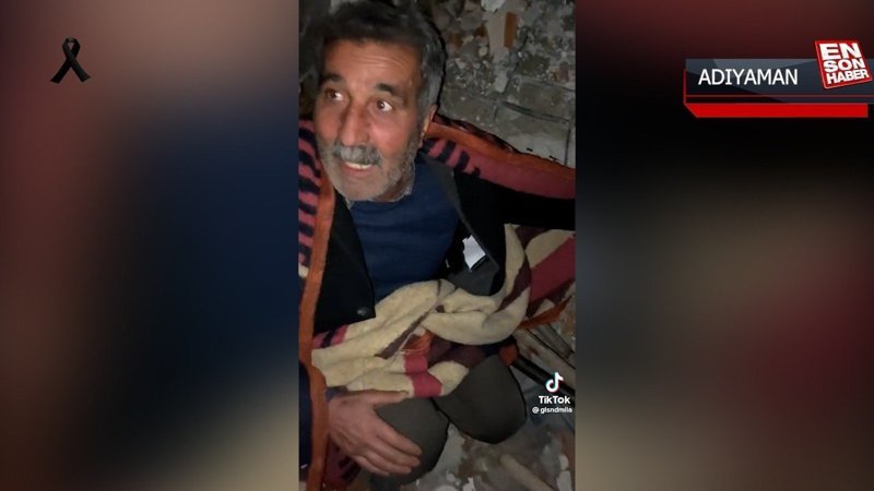 Adıyaman’da sürüne sürüne ailesini kurtarmaya çalışan baba