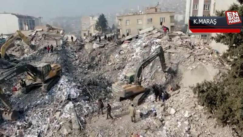 Kahramanmaraş'ta son durum havadan görüntülendi