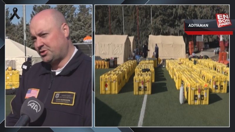 ABD'den gelen 160 kişilik ekip, Adıyaman'da arama kurtarma çalışmalarına katıldı